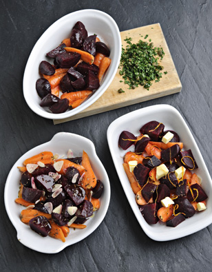 Roasted Beets & Carrots — 3 Ways!